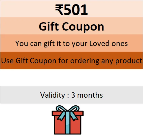 Gift Coupon Rs. 501 / Gift Voucher / Gift Card