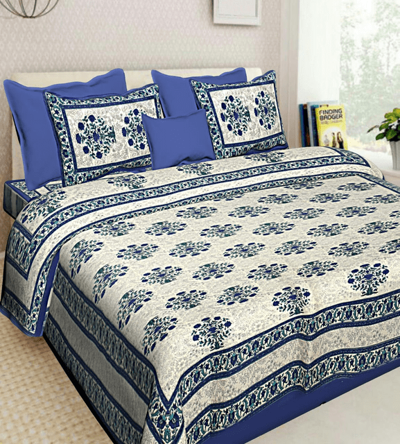 Printed Double Bedsheet with Pillow (VH157)