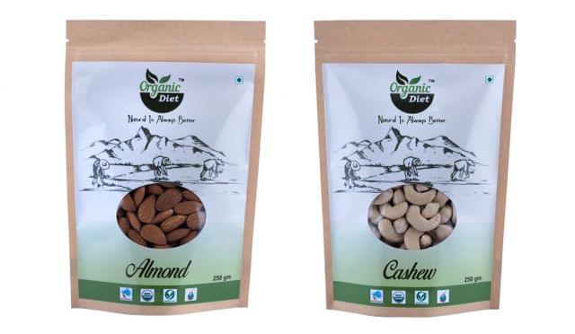Almond / Badam + Cashew / Kaju 250 gm each