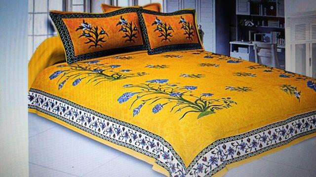 Printed Double Bedsheet with Pillow (VH168)