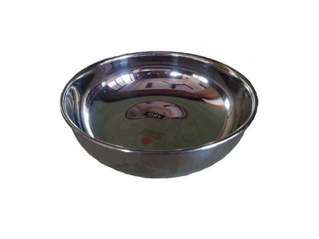 Stainless Steel Kadhai 9" without handle (18G)