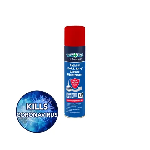 Hycolin Professional Antiviral Surface Disinfectant Spray V11, 300ml, per case of 12