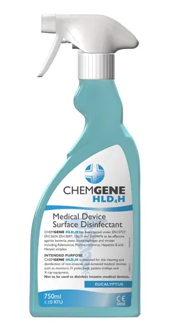 CHEMGENE HLD4H CE Medical Device Surface Disinfectant RTU - Case of 6 x 750ml