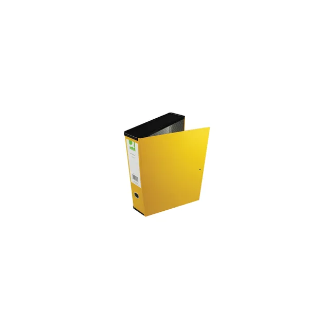 Box File Foolscap 75mm Spine Yellow 5 Pack Q-Connect
