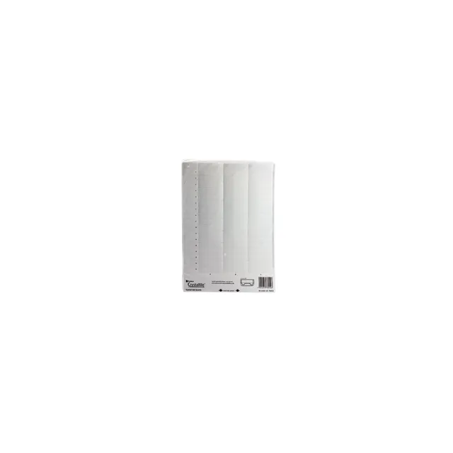 Card Inserts for Rexel Crystalfile Suspension File Tabs Sheet of 51 Inserts White 78050