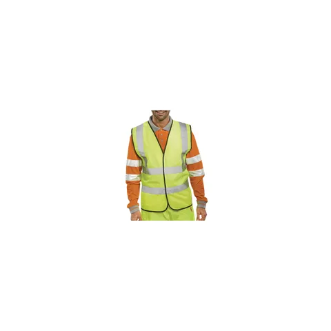 Proforce High Visibility Vest 2-Band Waistcoat Yellow Extra Large HV08YL480