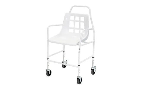 Alerta Mobile Shower Chair, Adjustable Height