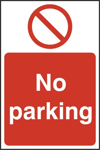 No Parking Safety Sign (Pack of 5)