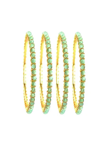 Crystal Bangles Set in Gold Finish - CNB3130