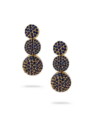 AD / CZ Earrings in Gold finish - CNB2710
