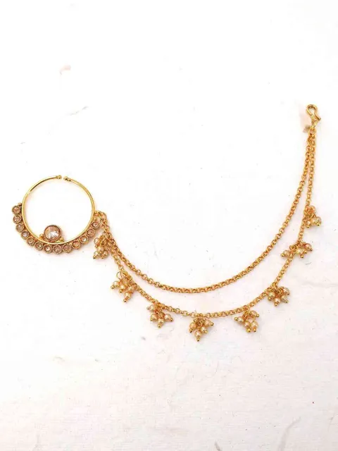 Traditional Nose Ring in Gold Finish - CNB2258