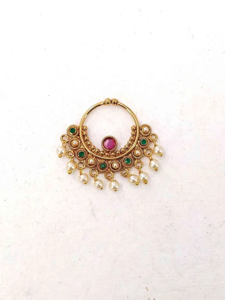 Traditional Nose Ring in Gold Finish - CNB2260