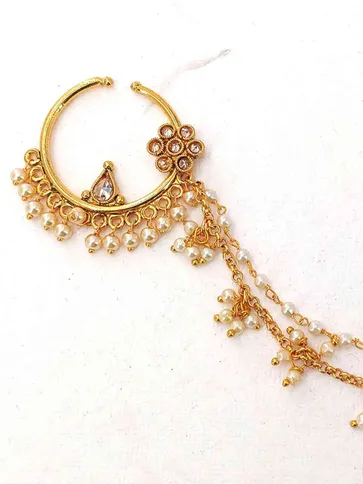Traditional Nose Ring in Gold Finish - CNB2261