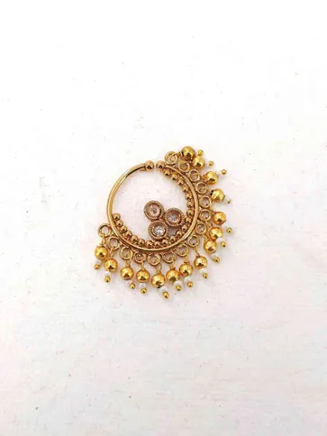 Traditional Nose Ring in Gold Finish - CNB2262