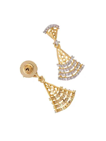 AD / CZ Earrings in Gold Finish - CNB469
