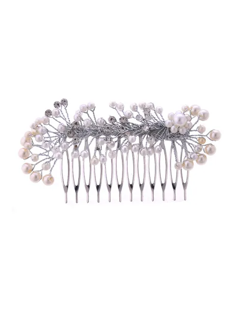 Fancy Combs in Rhodium finish - CNB5249