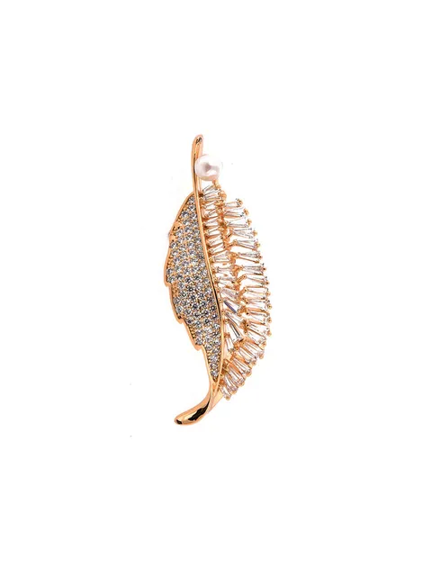 AD / CZ Brooch in Rose Gold finish - CNB4592