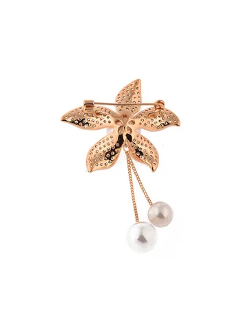 AD / CZ Brooch in Rose Gold finish - CNB4609