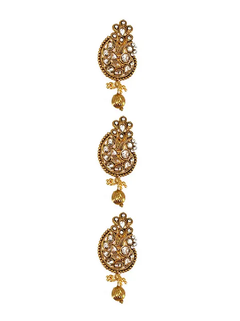 Antique Saree Pin in Gold finish - CNB7070