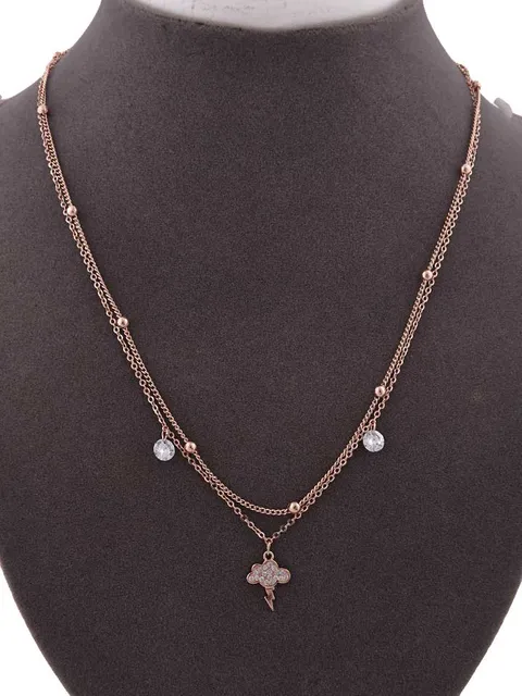 Western Necklace in Rose Gold finish - CNB15246