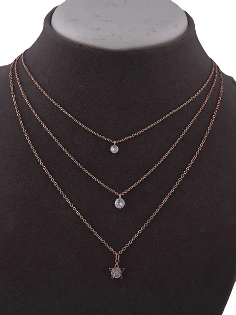 Western Necklace in Rose Gold finish - CNB15386