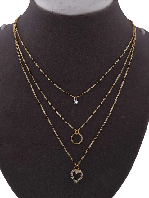 Western Necklace in Gold finish - CNB15408