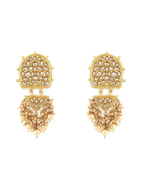 Kundan Earrings in Gold finish - CNB16058