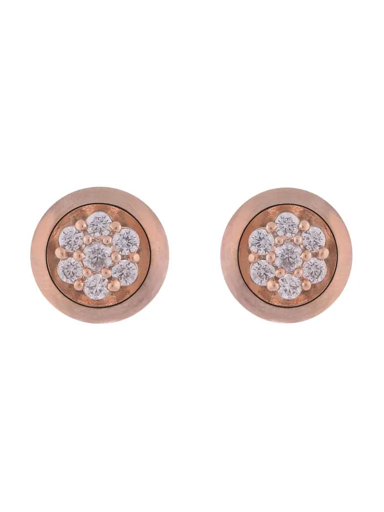 AD / CZ Tops / Studs in Rose Gold finish - CNB8143