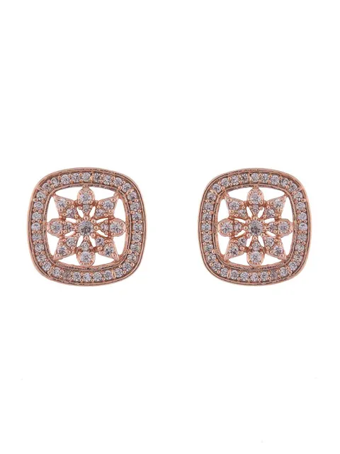 AD / CZ Tops / Studs in Rose Gold finish - CNB8145