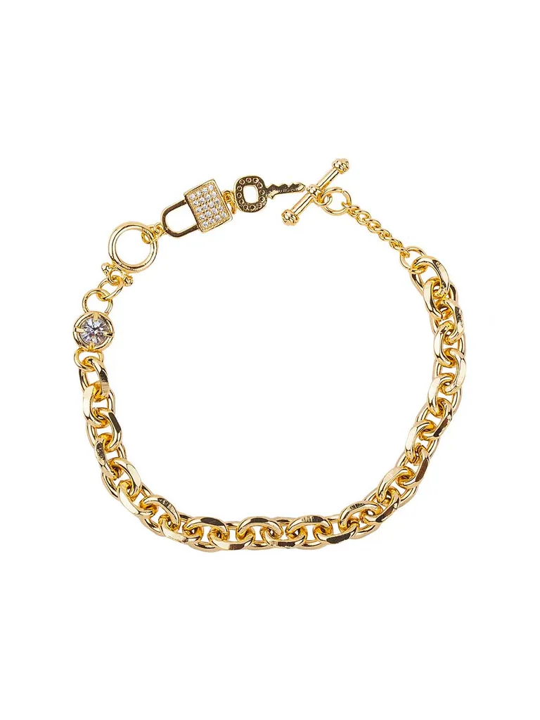 Western Loose / Link Bracelet in Gold finish - S23903