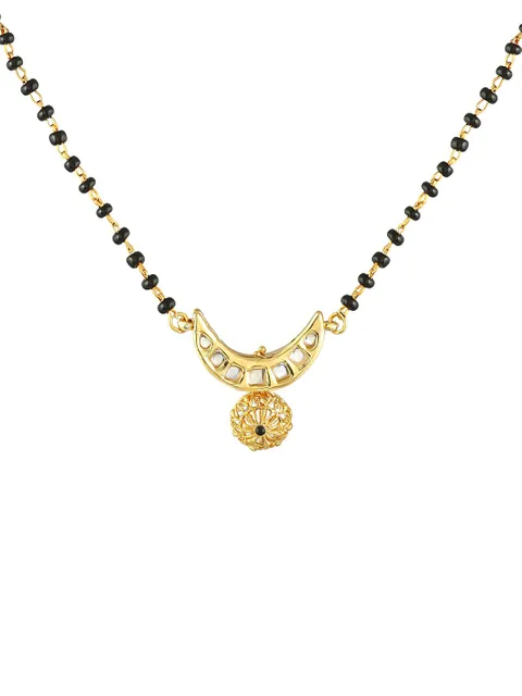 Traditional Single Line Mangalsutra in Gold finish - S20315