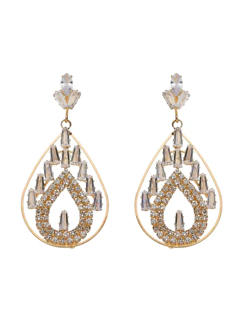 AD / CZ Earrings in Gold finish - CNB6124