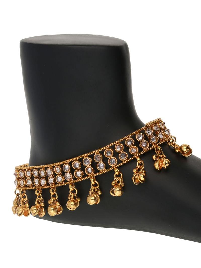 Traditional Payal With Cz Stone - CNB1336