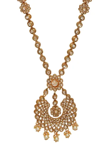 Antique Gold Long Necklace Set - CNB1271