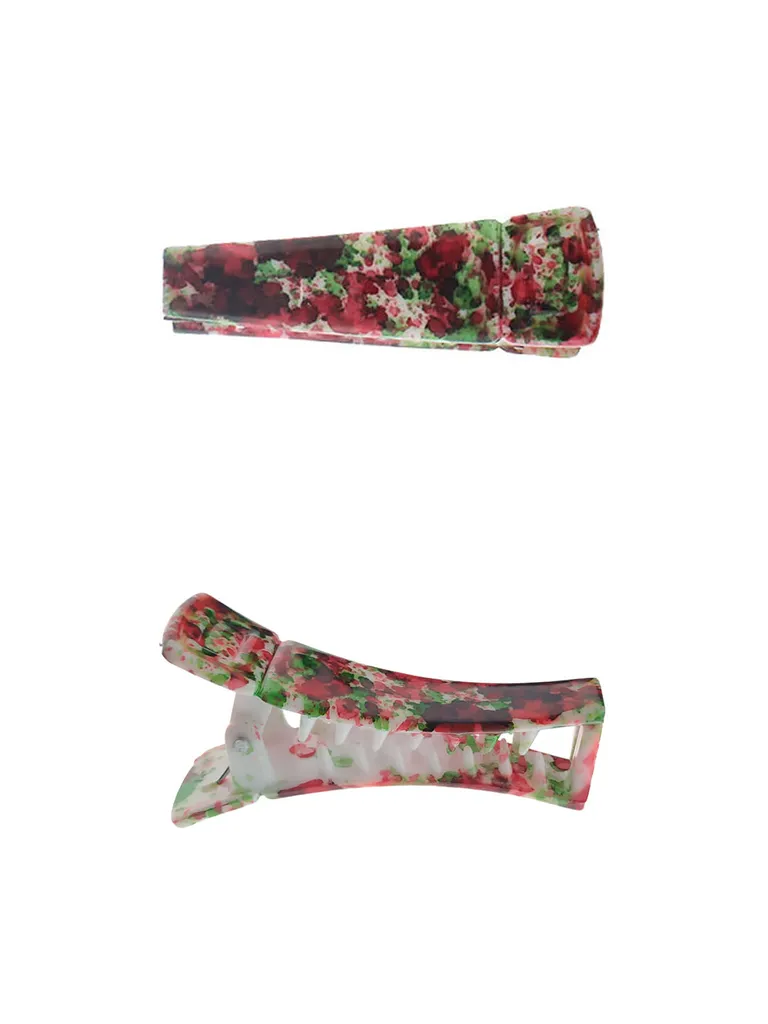 Printed Butterfly Clip in Assorted color - A116-10N