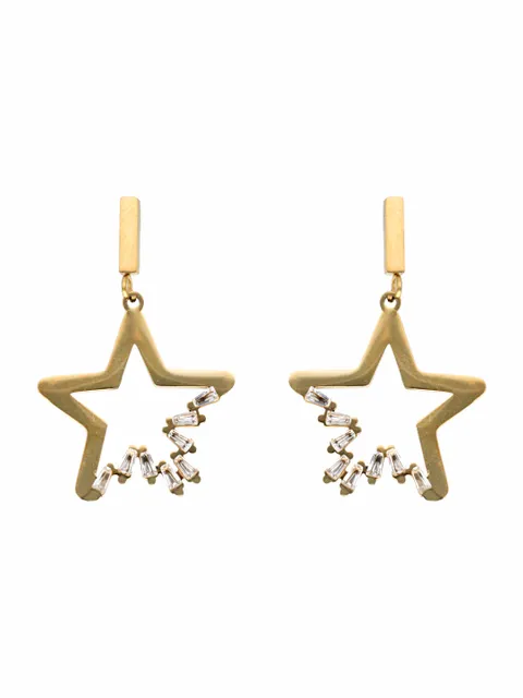 AD / CZ Earrings in Gold finish - CNB4726