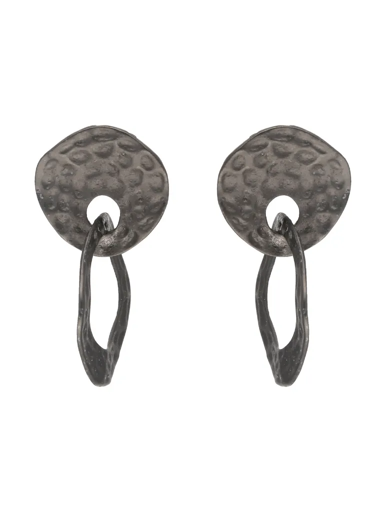 Dangler Earrings in Black Rhodium finish - S30238
