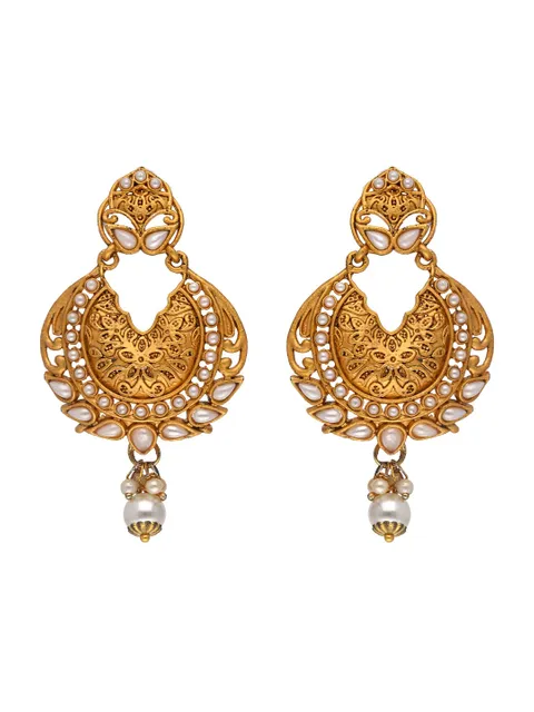Traditional Earrings in Gold finish - S29767