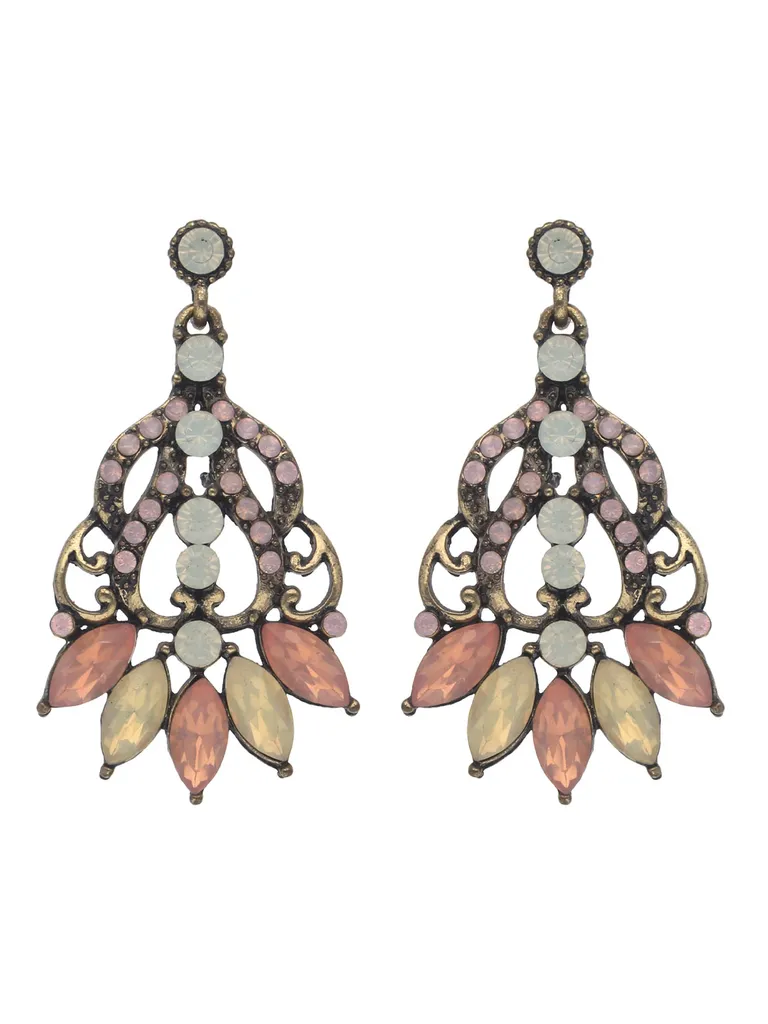 Western Earrings in Oxidised Gold finish - S30424