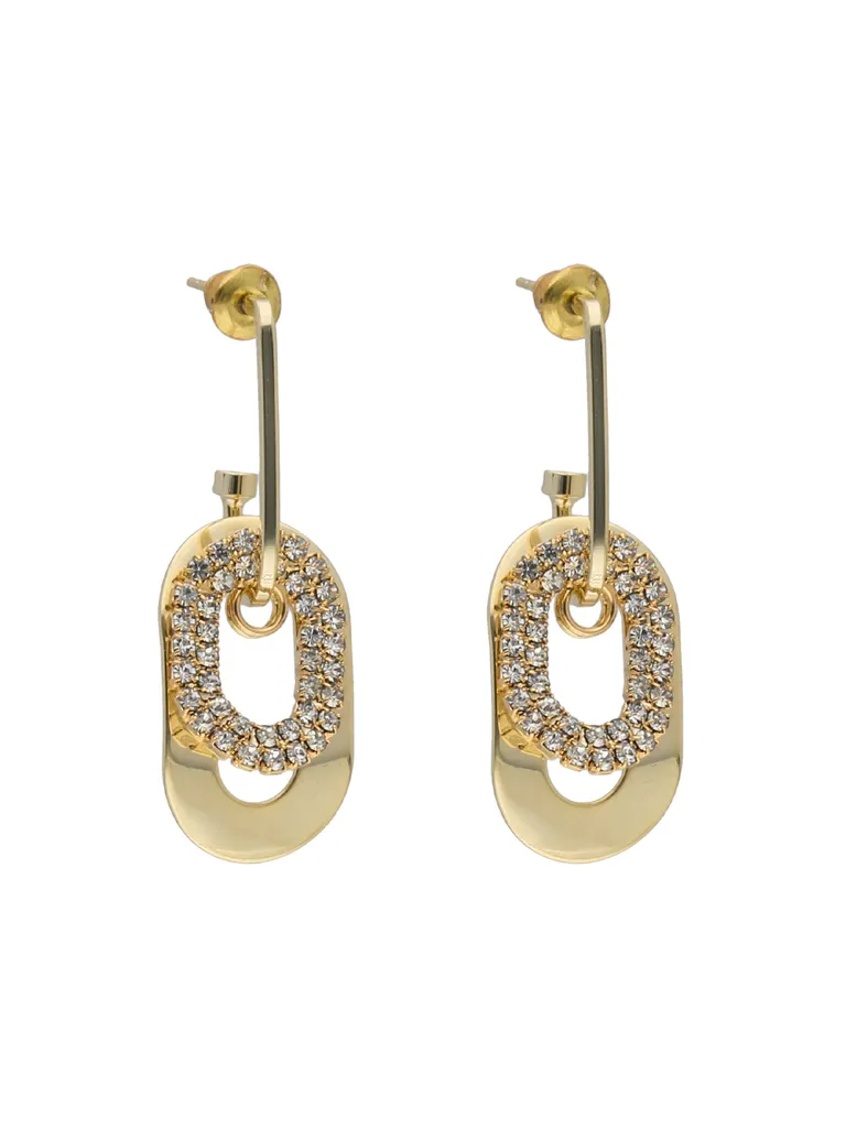 Western Earrings in Gold finish - CNB16702