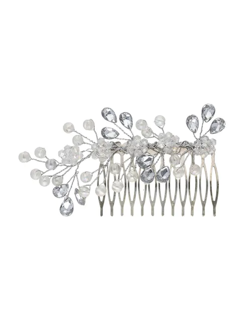 Fancy Comb in Rhodium finish - ARE1034A