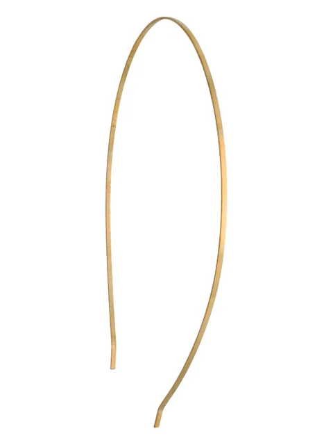 Plain Hair Band in Gold color and Gold finish - PARPH1G