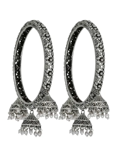 Bangles in Oxidised Silver finish- BMP4505OXWH