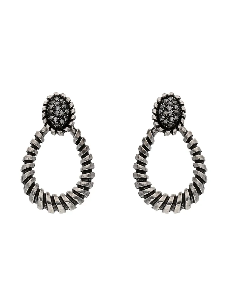 Western Earrings in Oxidised Silver finish - CNB17174