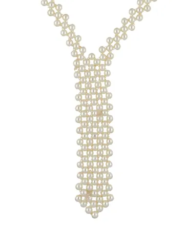 Pearl Necklace Set in Mehendi finish - SJV22