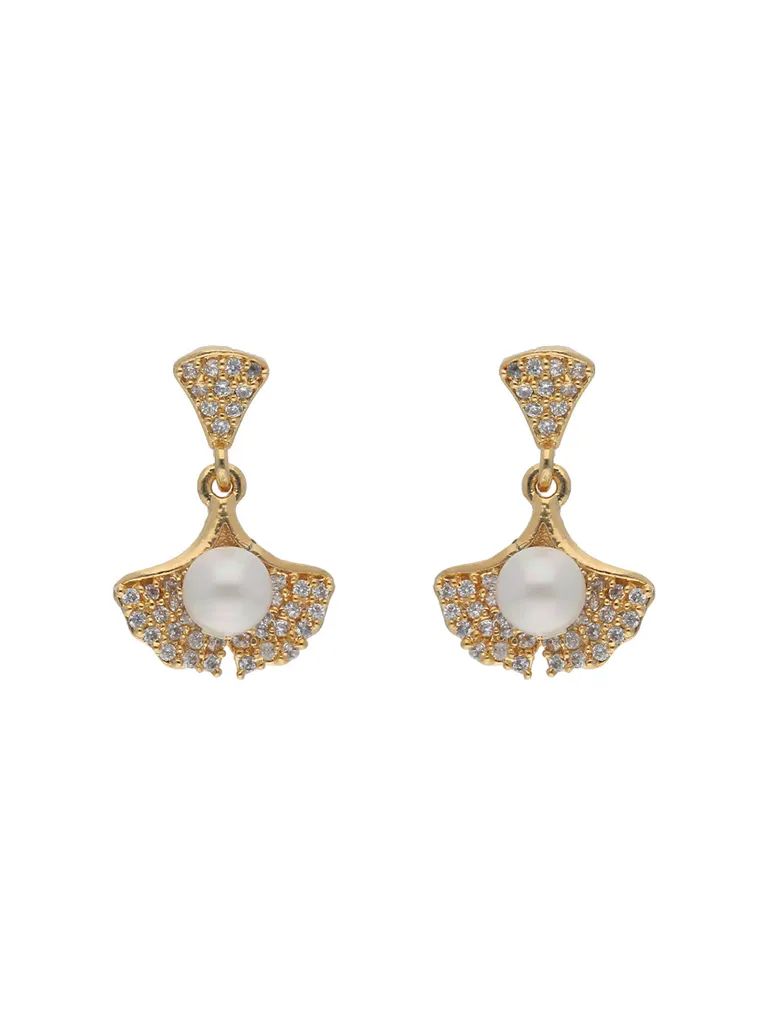 AD / CZ Earrings in Gold finish - AYC863GO