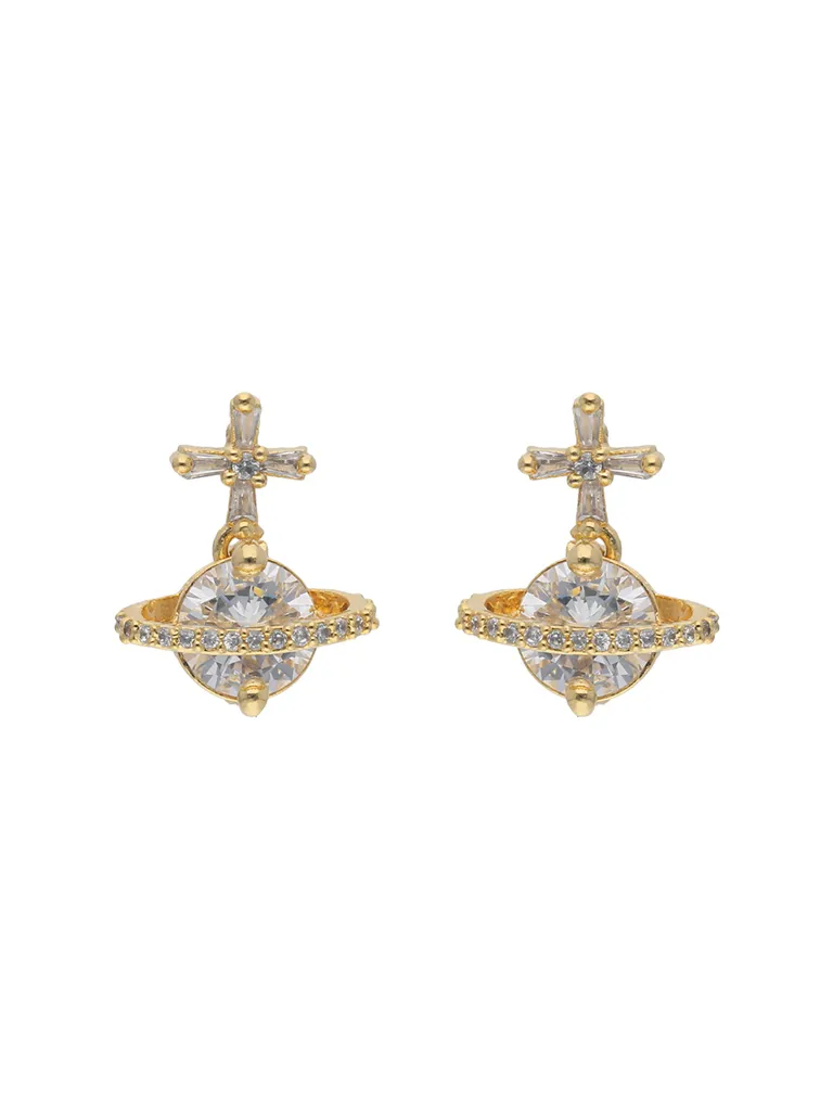 AD / CZ Earrings in Gold finish - AYC799GO