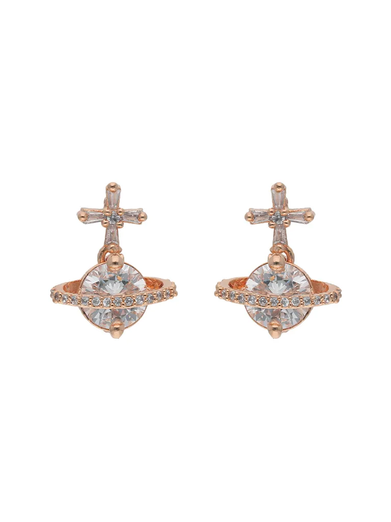 AD / CZ Earrings in Rose Gold finish - AYC799RG