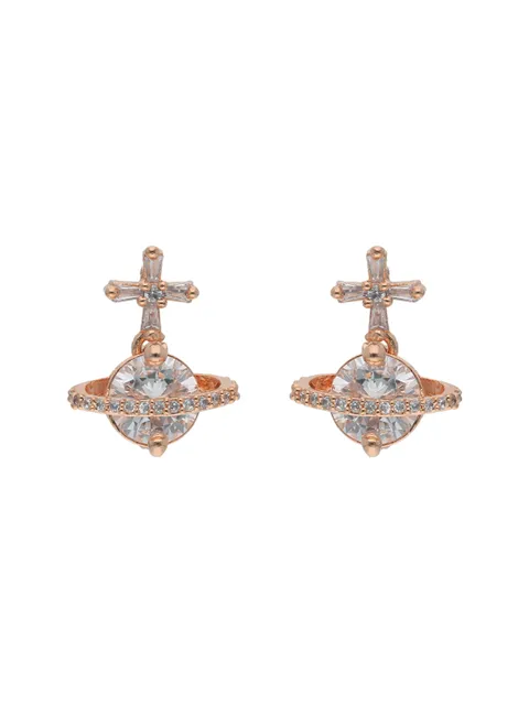 AD / CZ Earrings in Rose Gold finish - AYC799RG