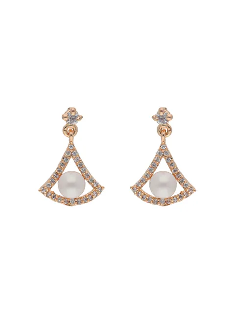 AD / CZ Earrings in Rose Gold finish - AYC854RG